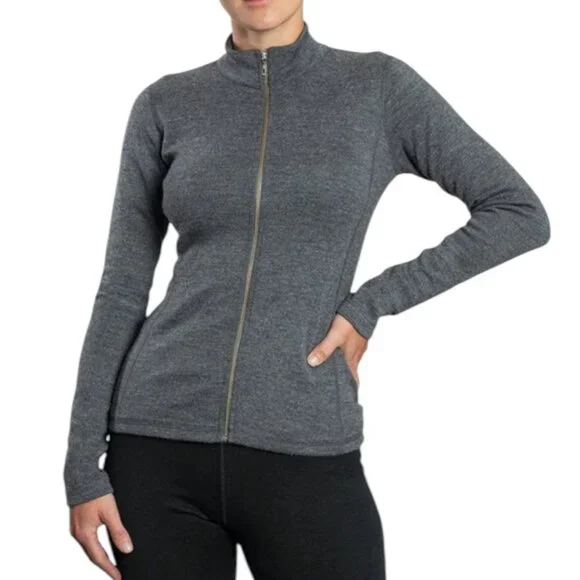 Arms of Andes Alpaca Wool 420 Midweight Zipped Sustainable Outdoors Jacket Sz M